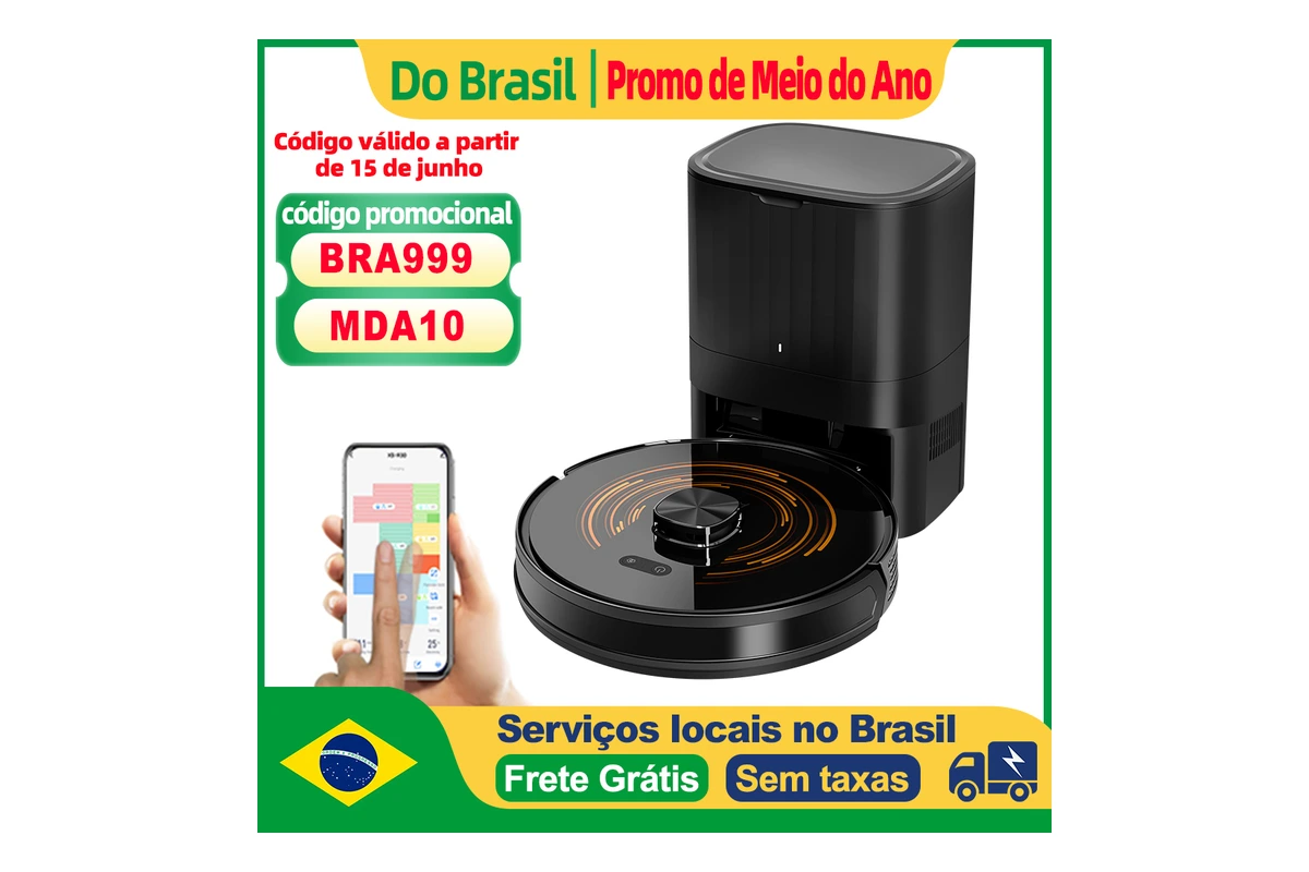 Aspirador Robô Abir K30 com Estação de Esvaziamento e LiDAR: Vale a Pena?