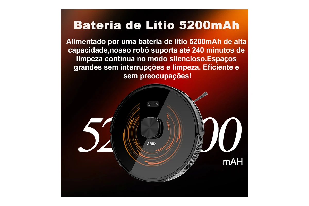Reservatório híbrido de poeira e água do Abir K30 sendo manuseado com o pano de microfibra acoplado