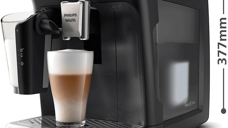 Moedor de café 100% cerâmico e filtro AquaClean da cafeteira superautomática Philips Walita 4400