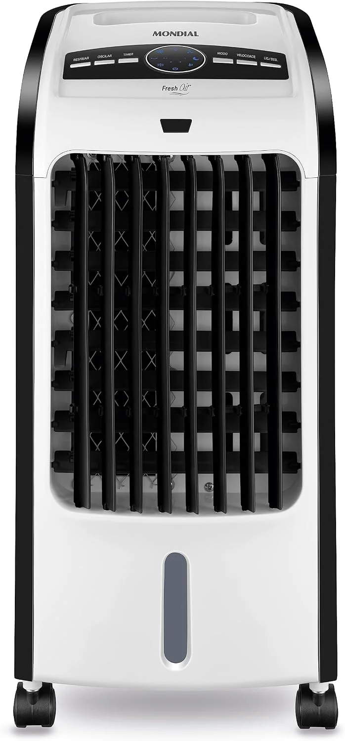 Visão frontal do design compacto do climatizador de ar Mondial Flash Air CL-03