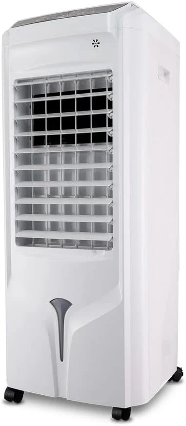 Climatizador de ar torre Philco PCL14F na cor branca com rodízios e visor de nível d'água
