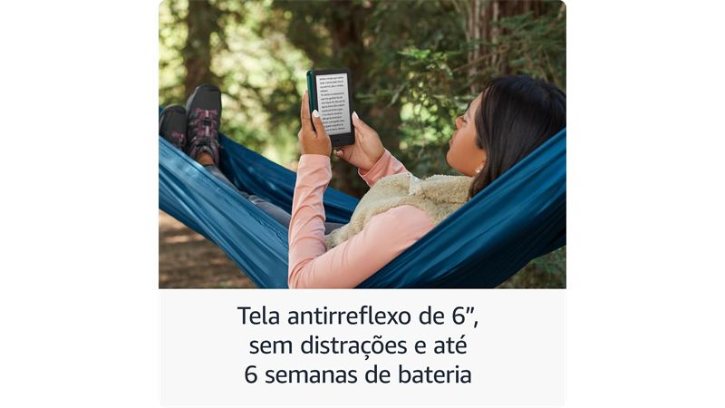 Kindle 16 GB Geração Mais Recente Modelo Básico Preto Oficial